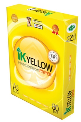 Giấy in A4 loại cao cấp IK Yellow A4 80Gsm